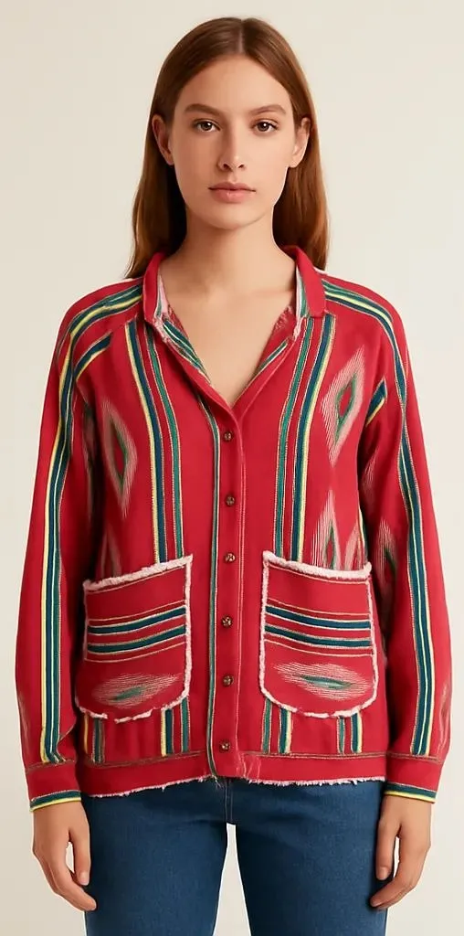 Stripes Artisan Shirt Jacket