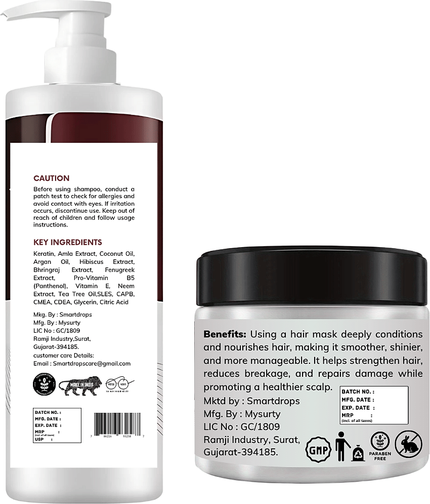 Maca Power Shampoo, Conditioner & Keratin Hair Mask view 2