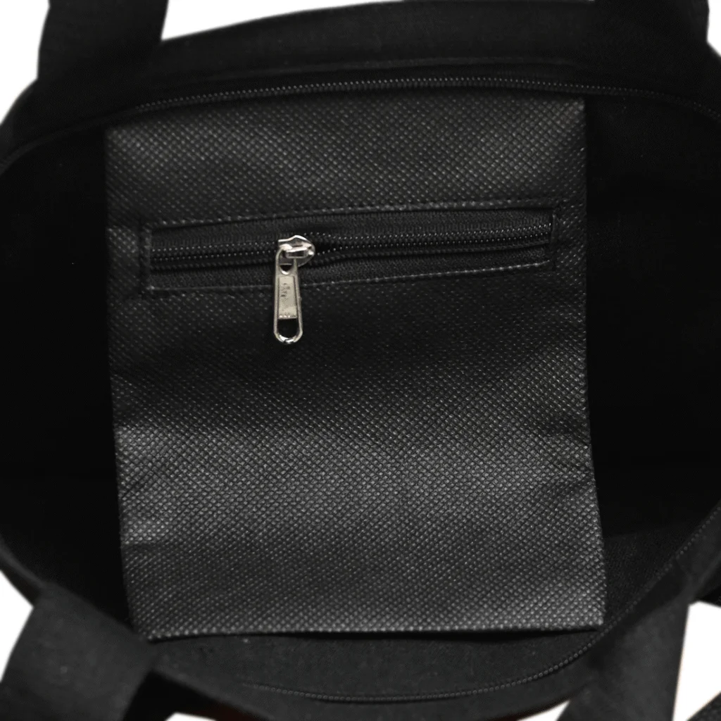Art Print Black Tote Bag view 2