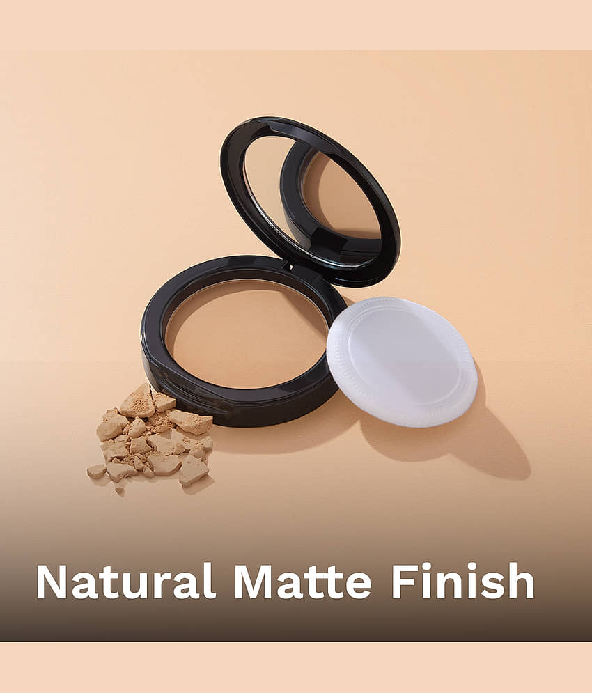 Pilgrim Honey-15 Matte Finish Compact Powder Spf 25 Make Up,For All Skin Type,7G (pack Of 1) view 2