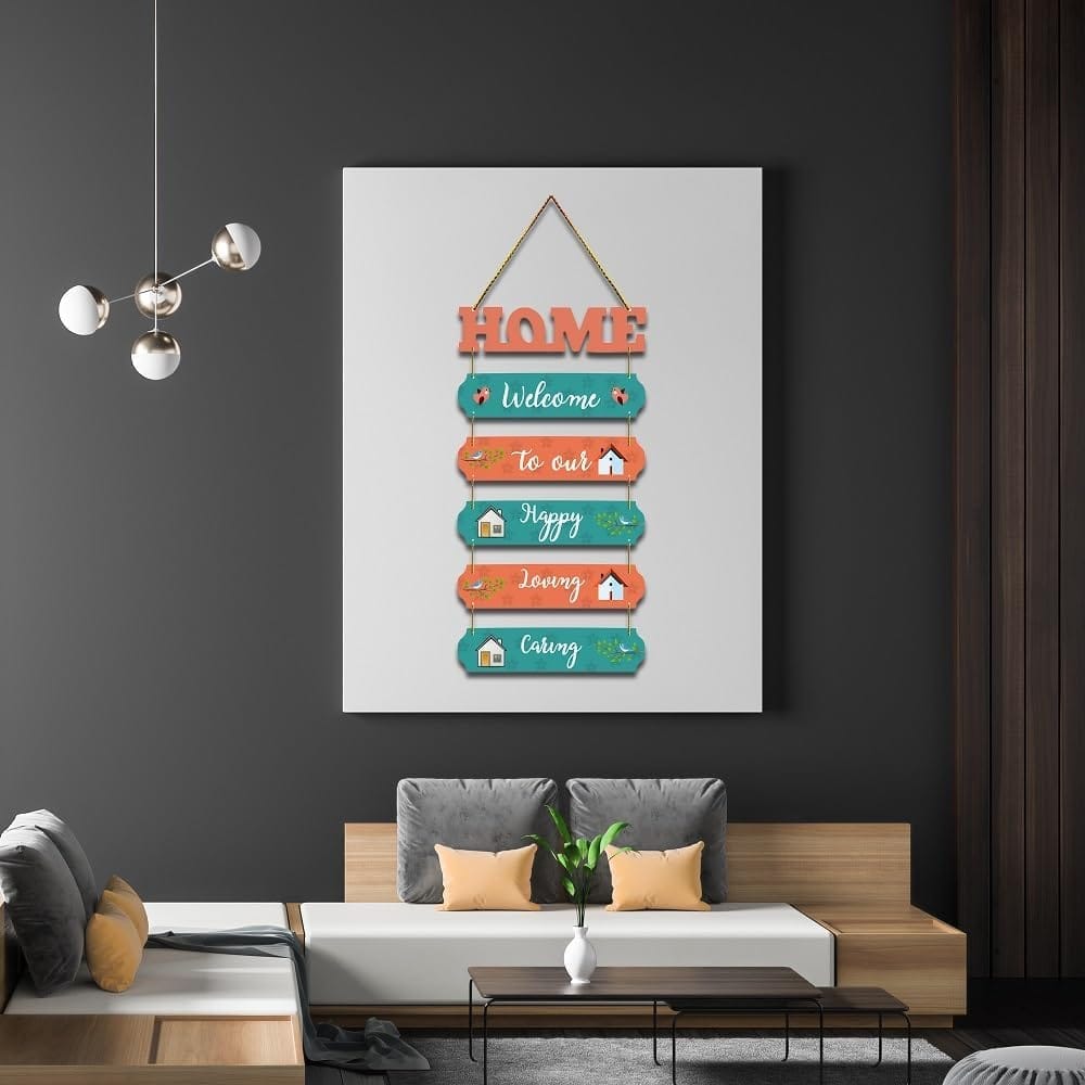 Charmor Home Welcome to Our Decorative Wall Hanger for Livingroom | Bedroom | Gifts | Home Decoration | Modern Artworks Decor (WH3003) view 2