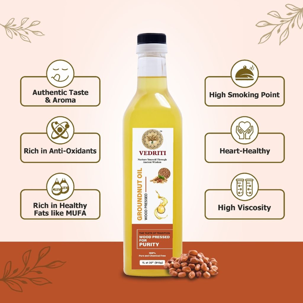 Wood Pressed Groundnut Oil view 2