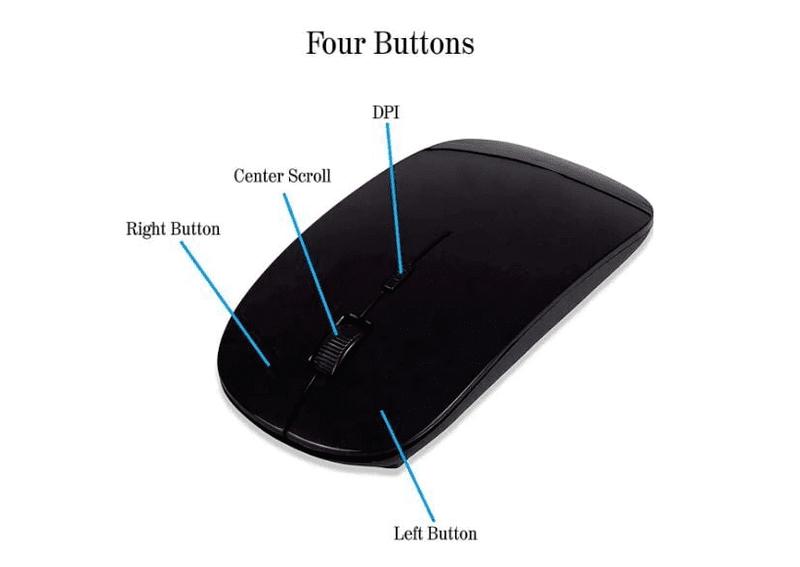 Wireless Mouse High-Speed 2.4GHz for Laptop and Desktop view 2
