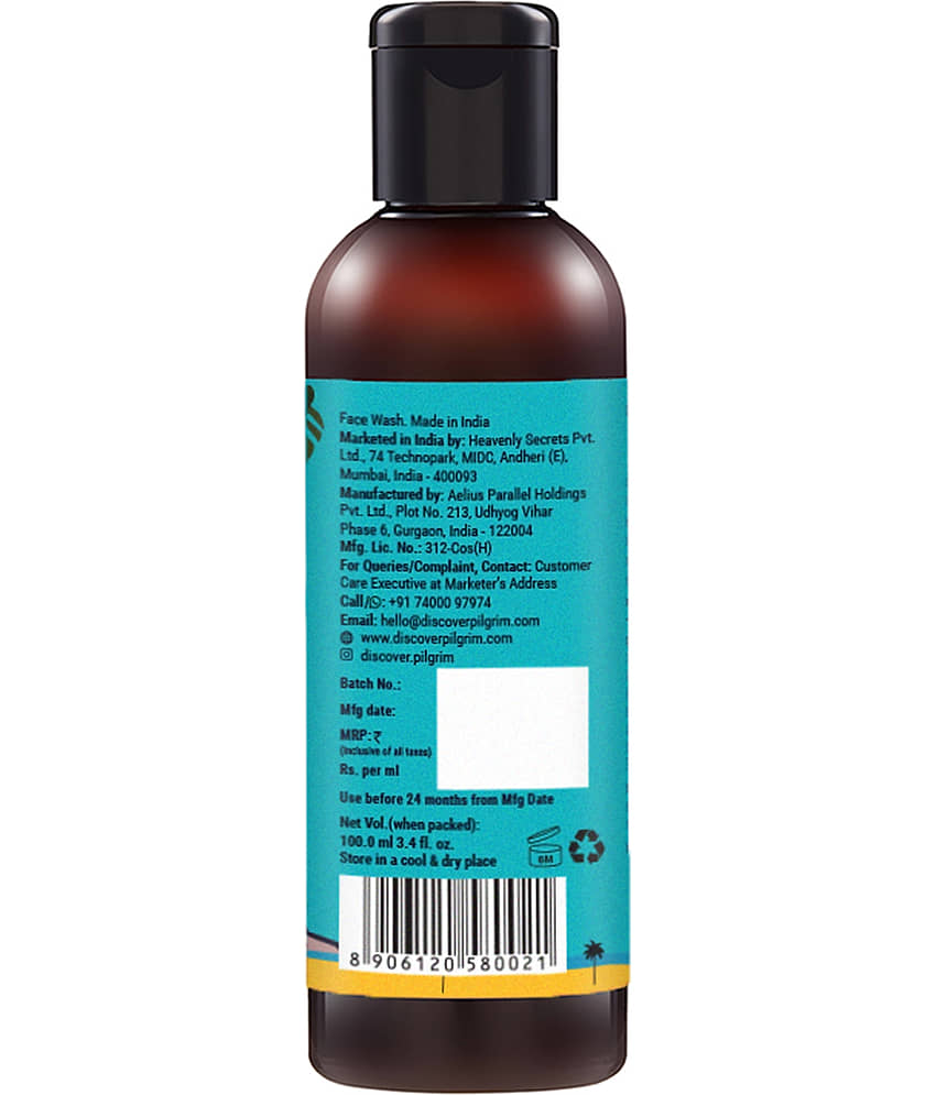 Pilgrim Volcanic Lava Ash Face Wash,100 ml view 2