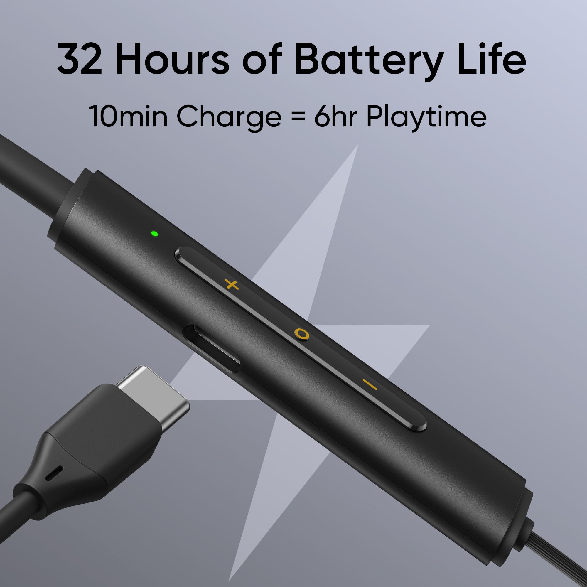 realme Buds Wireless 3 Neo in Ear Bluetooth Neckband with 13.4 Mm Dynamic Bass Boost Driver,Upto 32 Hours Playback,Fast Charge,Ai Enc,45Ms Low Latency,Ip55 Dust&Water Resistannt&Bluetooth V 5.4 Black view 2