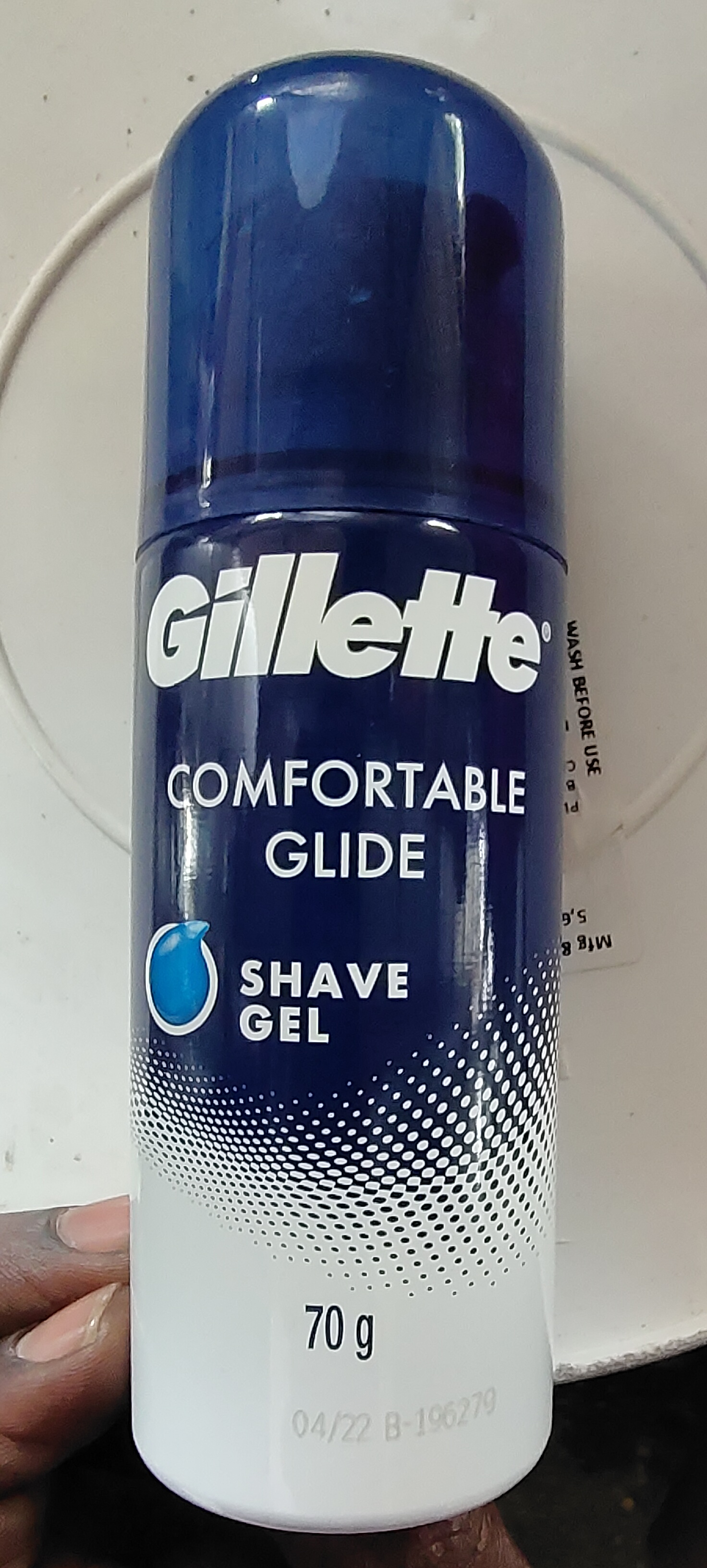 Gillette comfortable glide shave gel