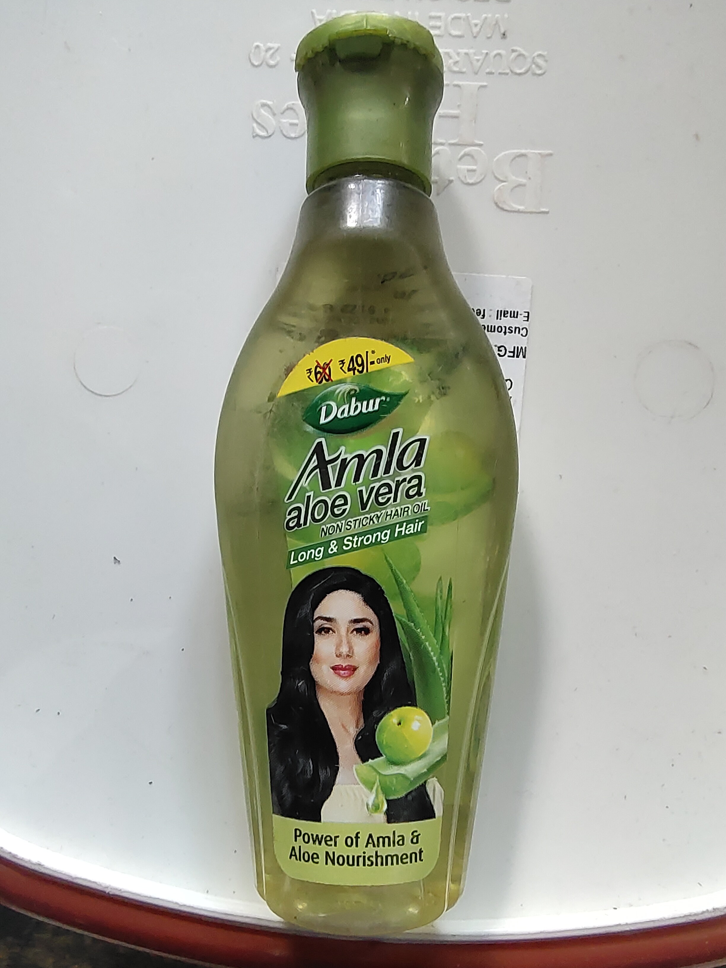 Dabur amla aloe vera non sticky hair oil