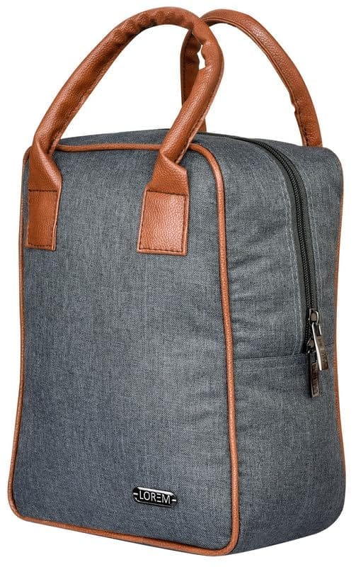LOREM Linen Elegance: Insulated Tiffin Bag/Lunch Bag Combo for Him & Her view 2