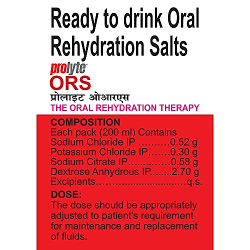 Cipla Prolyte Ors Ready To Drink Oral Rehydration Contains Vital Electrolytes | Restores Body Fluids & Electrolytes Lost Due To Sweating, Diarrhea & Vomiting | Who Formula (Apple, Pack Of 10, Liquid) view 2