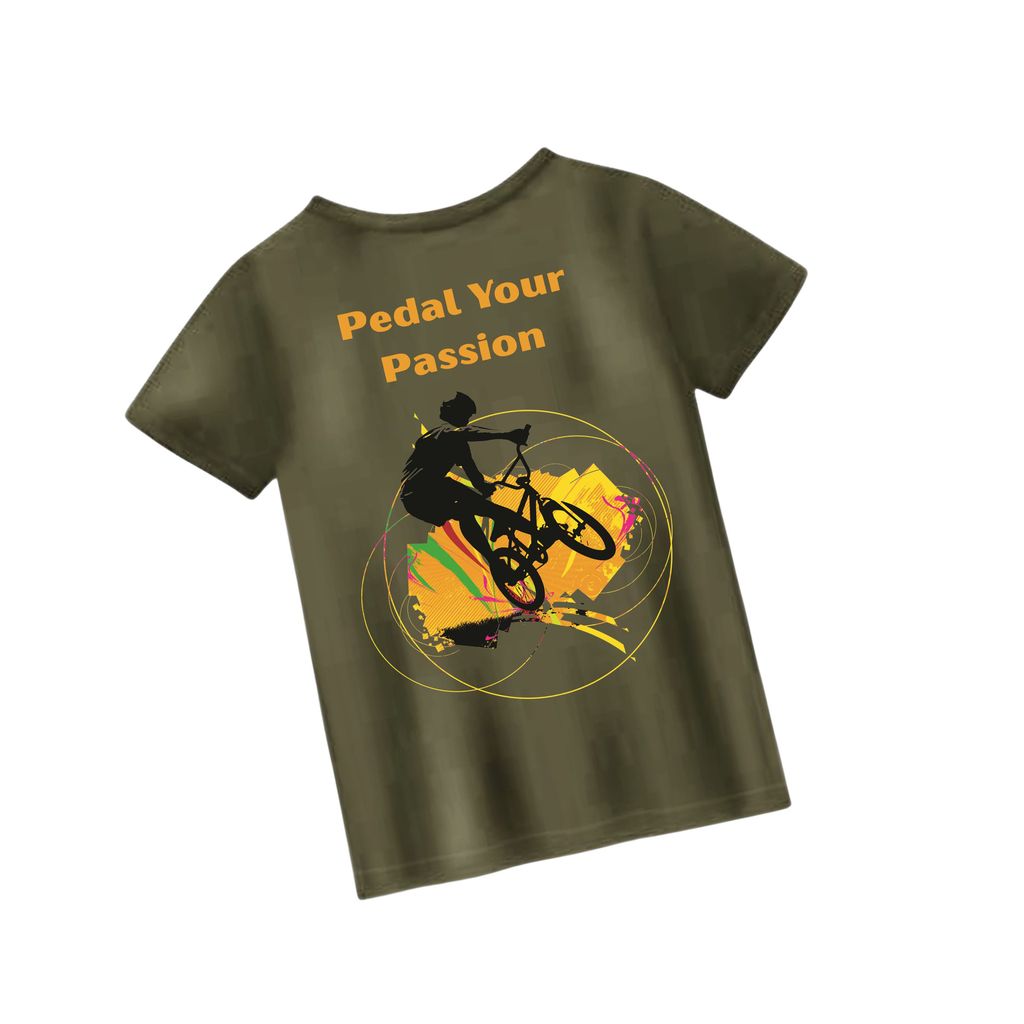 Trishoolin Sports Theme T-Shirt | Design 10386MB | Cotton Regular Fit | Crew Neck / Round Neck Half Sleeve | Pack of 1 view 2