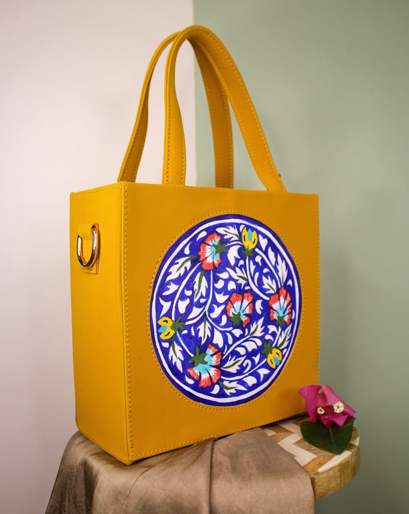 Suryamukhi Hand-painted Mini Handbag/ Sling view 2