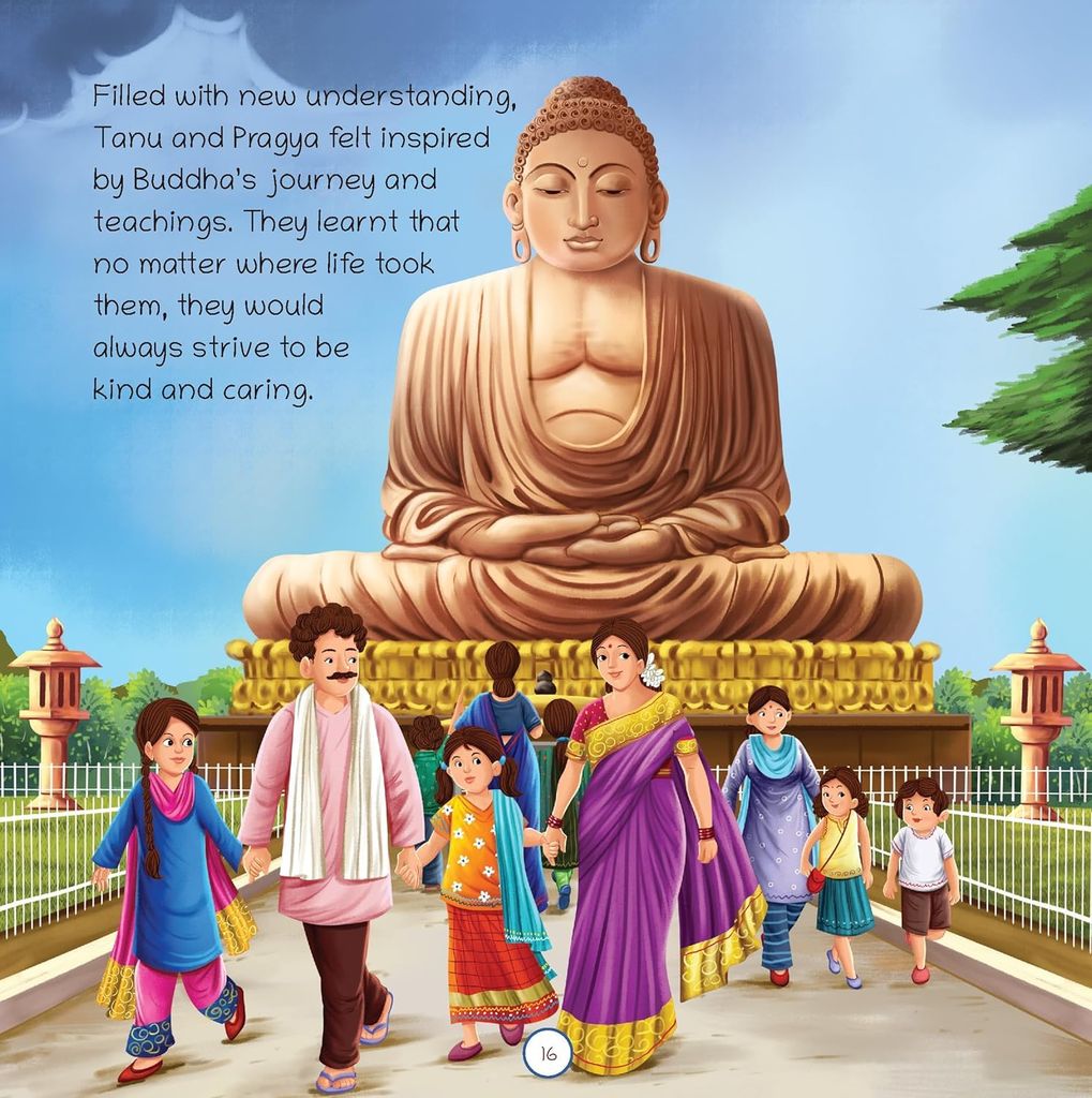 Oswaal Lil Legends Gautam Buddha Story Book for Kids | Inspiring Life Stories with Moral Lessons & Beautiful Illustrations | Easy Language for Ages 5–10 hard cover – 16 May 2025 view 2