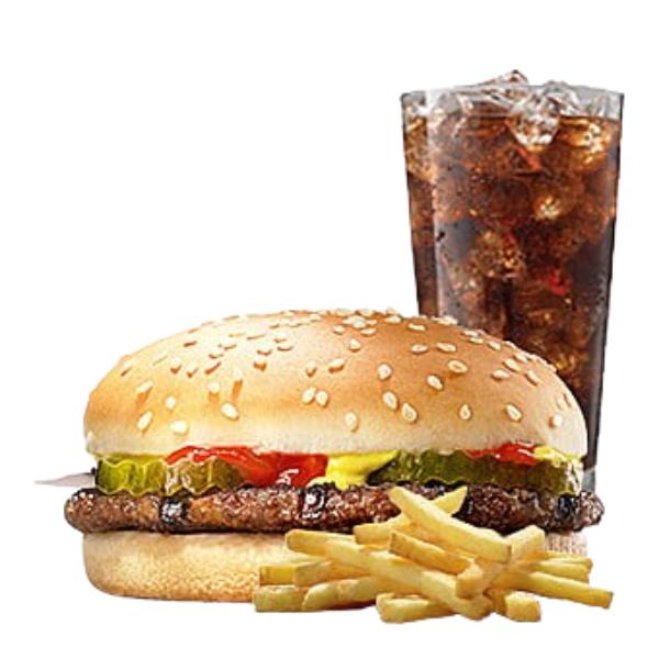 Mexican Burger with 1 Peri Peri Fries and 1 Cold Coffee
