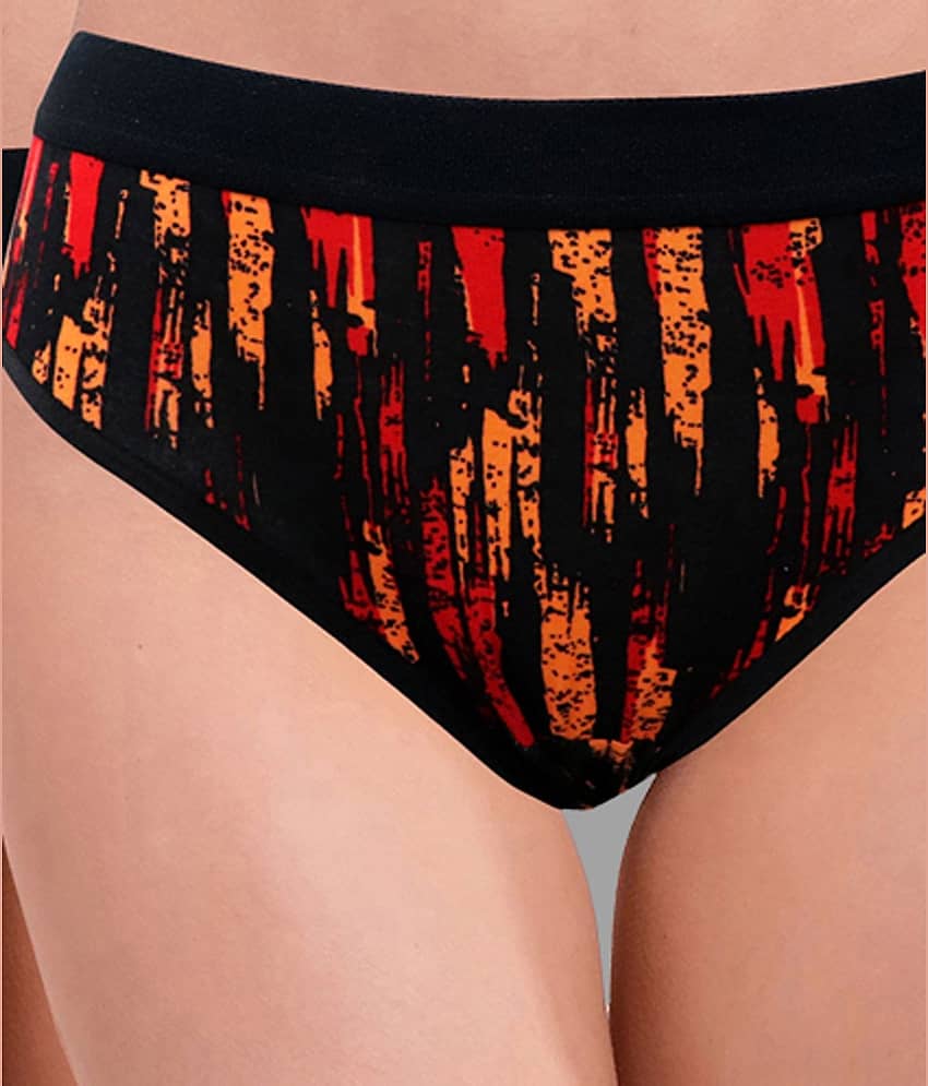 RC. ROYAL CLASS Pack of 3 Cotton Printed Women's Hipsters ( Multi Color ) view 2