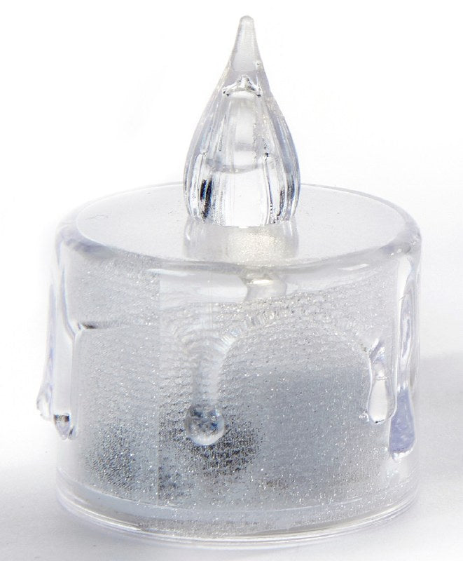 Led Tea Lights Candle (Diwali Diya)  Flameless, Crystal Design, Battery-Operated-12 Pcs view 2