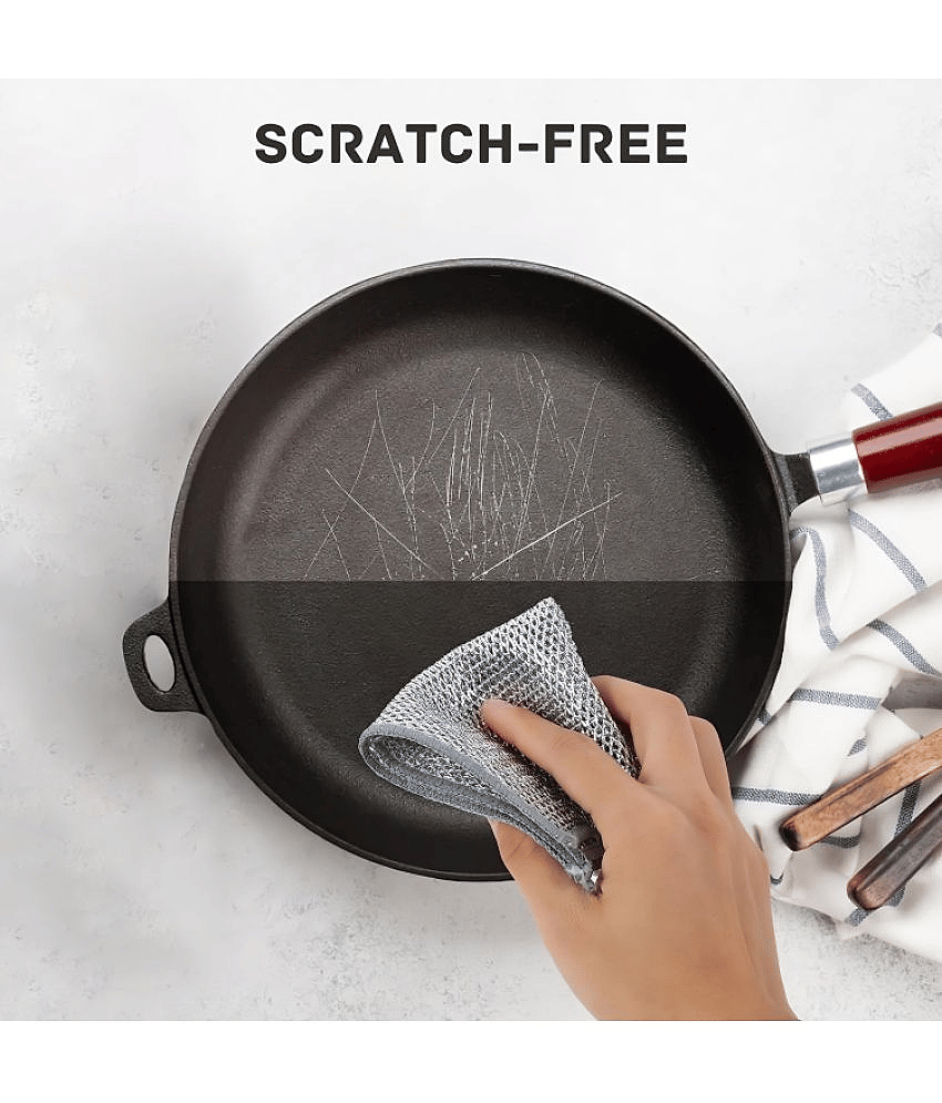 dust n shine Silver Stainless Steel 6Ps Steal cloth+1Ps black brush+1Ps Soft cloth ( Set of 6 ) view 2