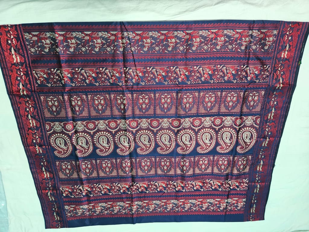 Pure Silk Sari West Bengal view 2