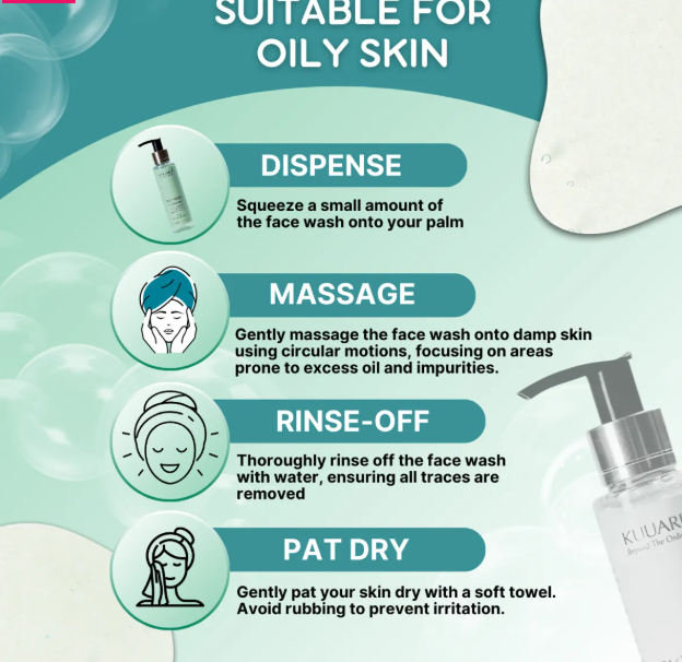 Kuuard Oil Balancing Face Wash | Deep Cleanse, Control Oil & Refresh Your Skin | Copper Peptides And Centella Asiatica view 2