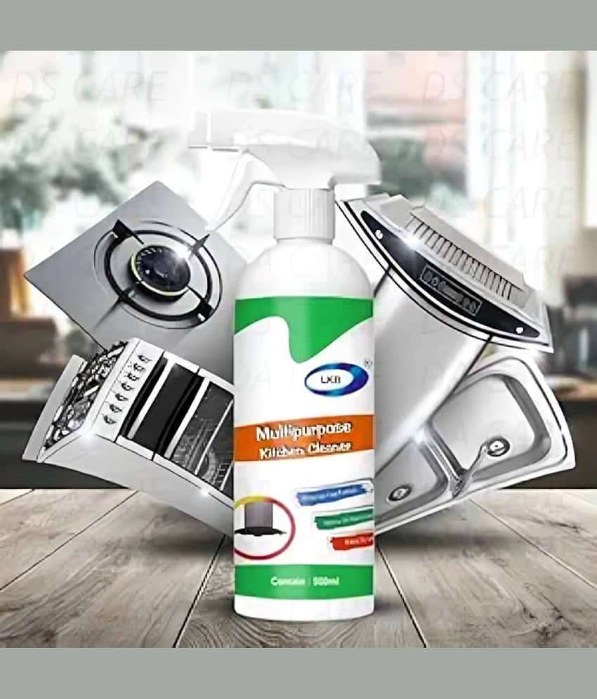 Dust N Shine 500Ml Kitchen Cleaner Spray Oil & Grease Stain Remover For Gas Stove, Chimney BBQ (Pack of 1) view 2