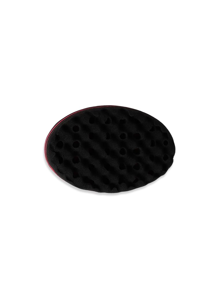 PREPT Twist Hair Sponge for Men, Perfect Solution Grooming Gear, Oval Brush for Afros Dreadlocks Curl Coil Wave Double-sided, Black, 1 Pack view 2