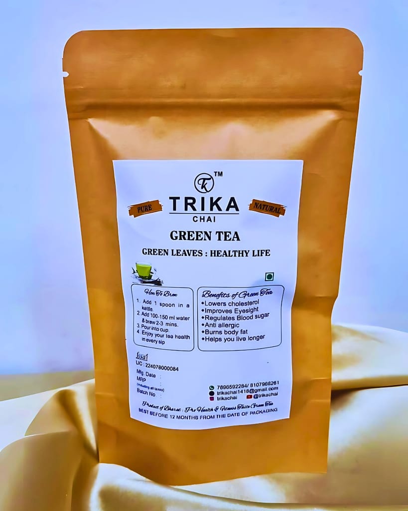 "TRIKA CHAI Green Tea - 100% Natural, Health is Lifestyle Today" view 2