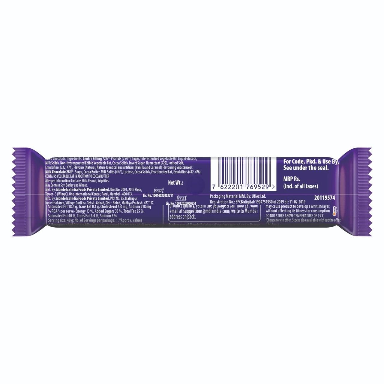 Cadbury Fuse Chocolate 50 Gms view 2