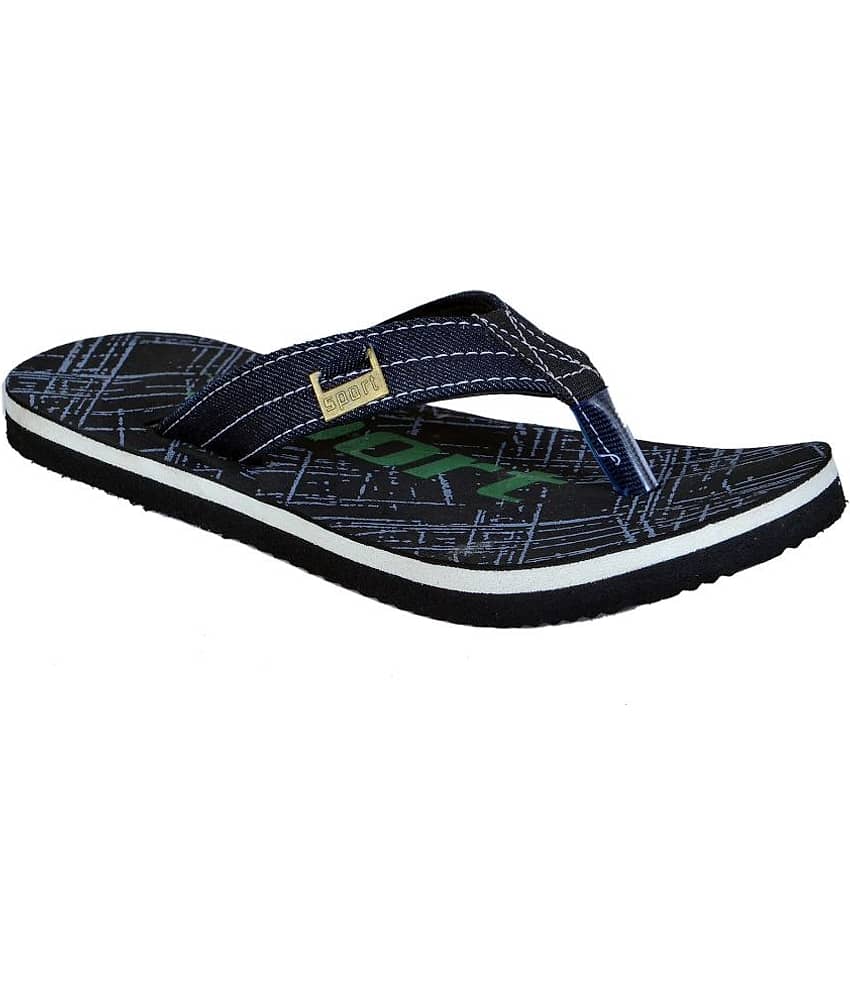 Crazy Bunny - Black Men's Thong Flip Flop view 2