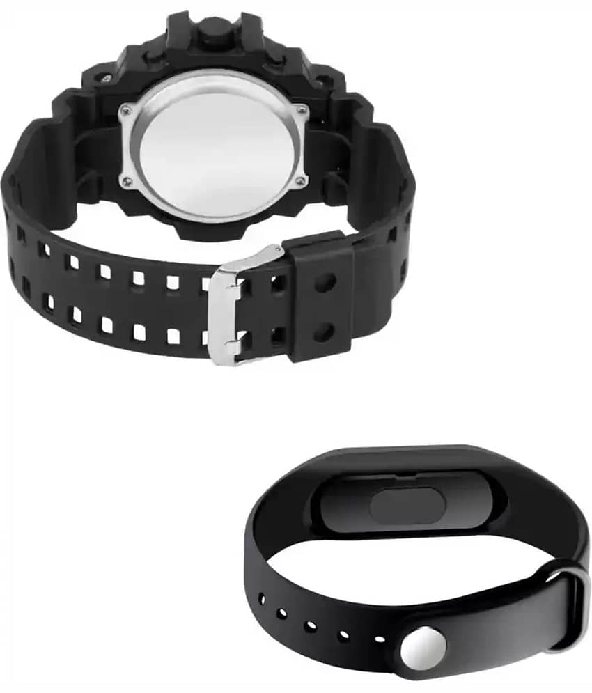 Trex Black Silicon Digital Men's Watch view 2
