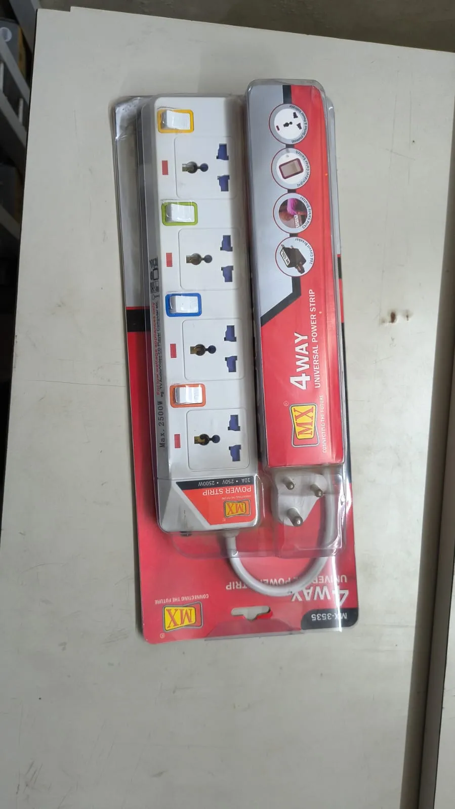 4way Universal Power Strip view 2