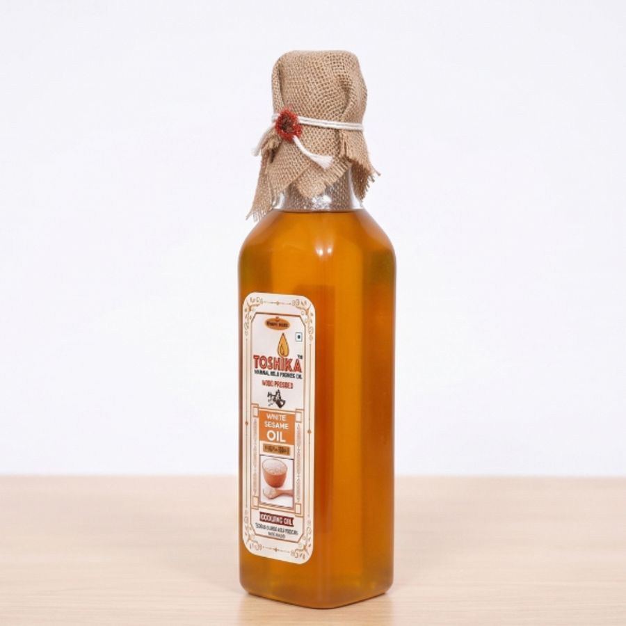 Toshika White Sesame Oil (200 ml) - 200 mL - One bottle view 2