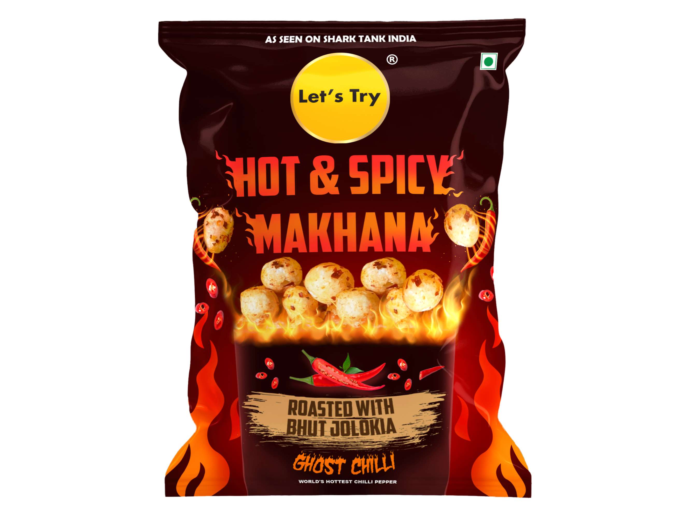 Let's Try Hot Spicy Makhana - 43g
