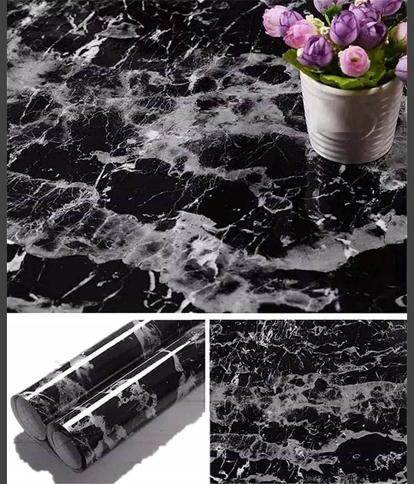 Geeo Premium Black Marble Design Wallpaper 60cm x 2m (Pack of 1) view 2