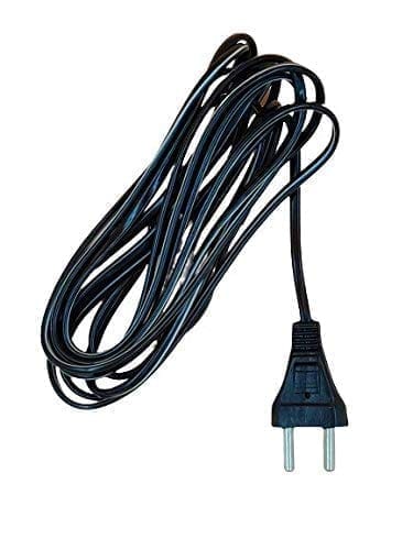 INDRICO 2 Pins Electrical Extension Wire Power AC Cord for Small Electric Appliances PVC White or Black Pack of 1 view 2