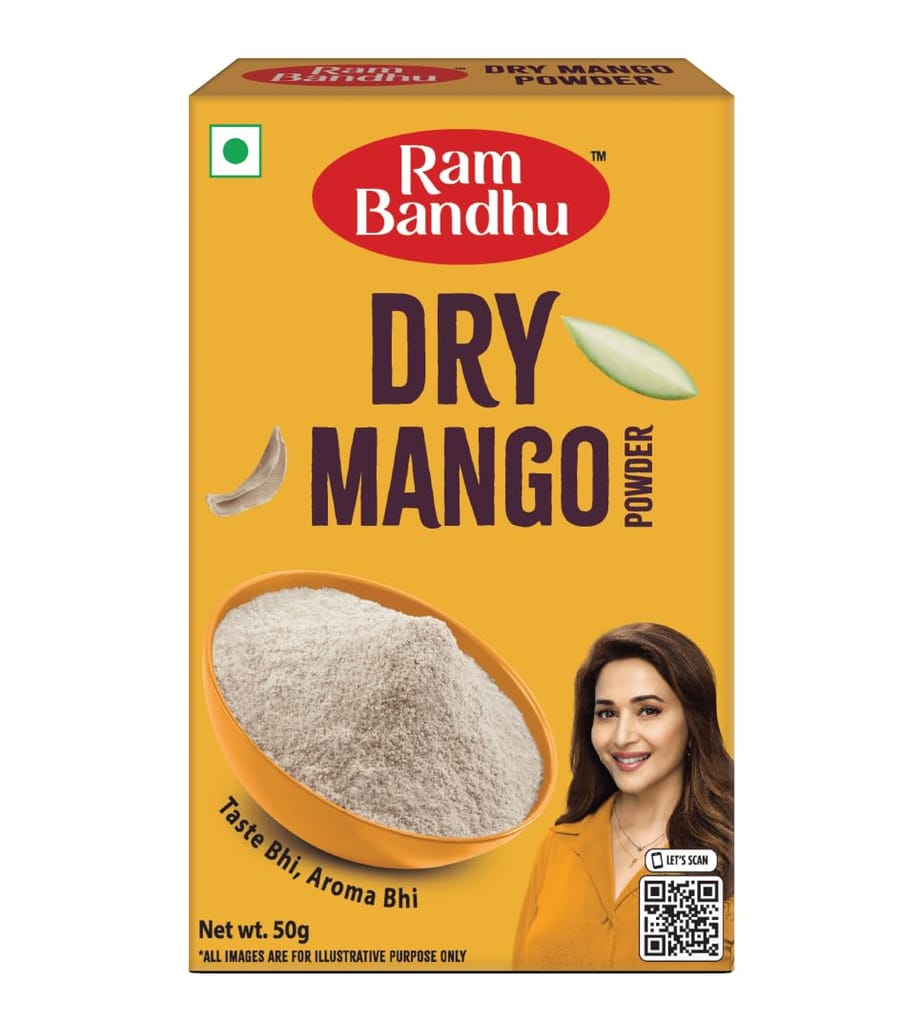 Ram Bandhu Dry Mango Powder (Amchur) – 50g x 3 Pack | a tangy, flavorful spice from dried mangoes | Perfect for enhancing curries, chutneys, salads, and marinades | A must-have for every kitchen view 2
