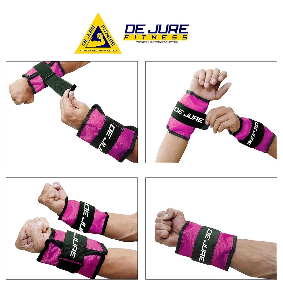 DE JURE FITNESS Ankle & Wrist Weight Set, Adjustable Strap view 2