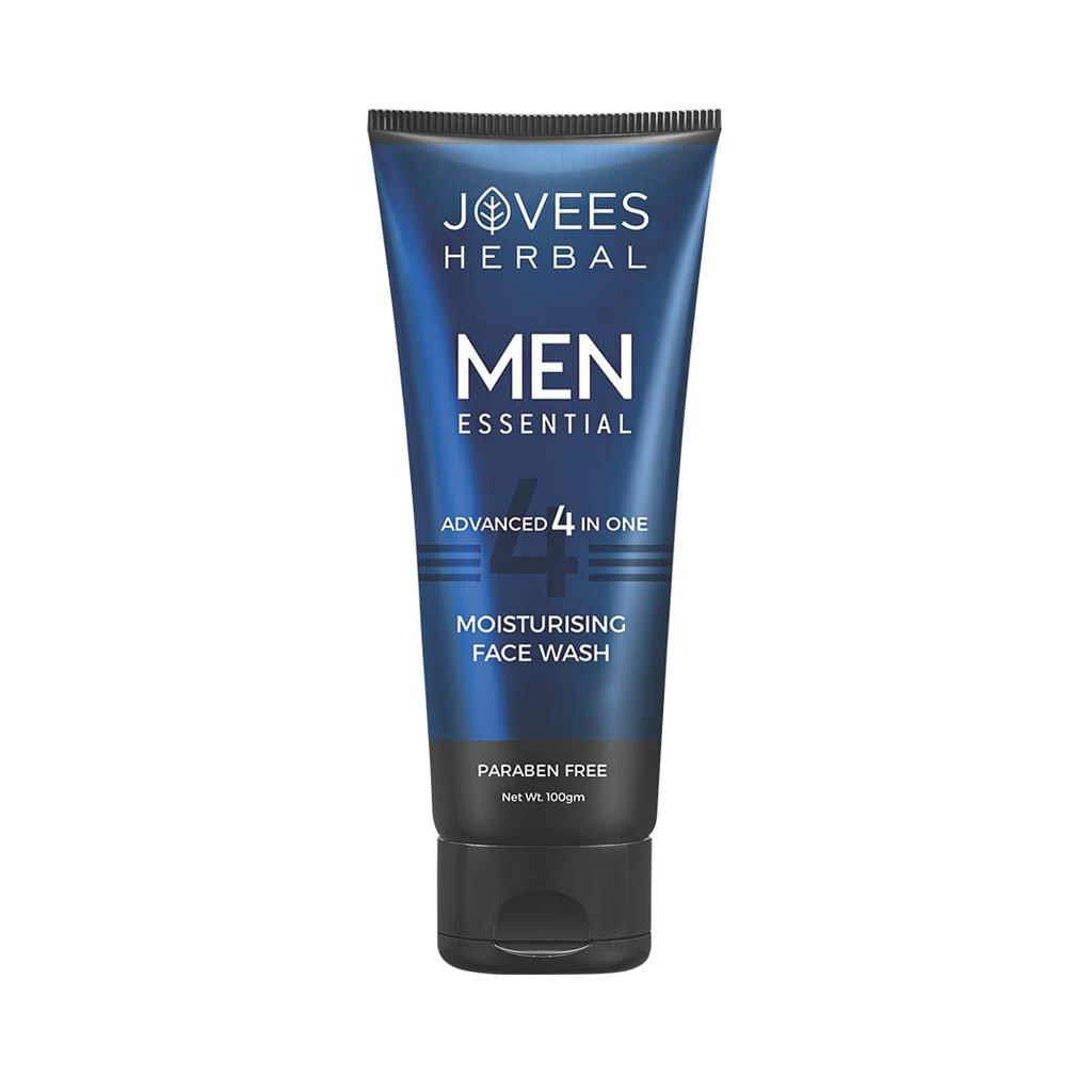 Jovees Men's Essential Advanced 4 in 1 Moisturizing Face Wash ||COMBO OF 2 PCS( EACH 100ML)-
