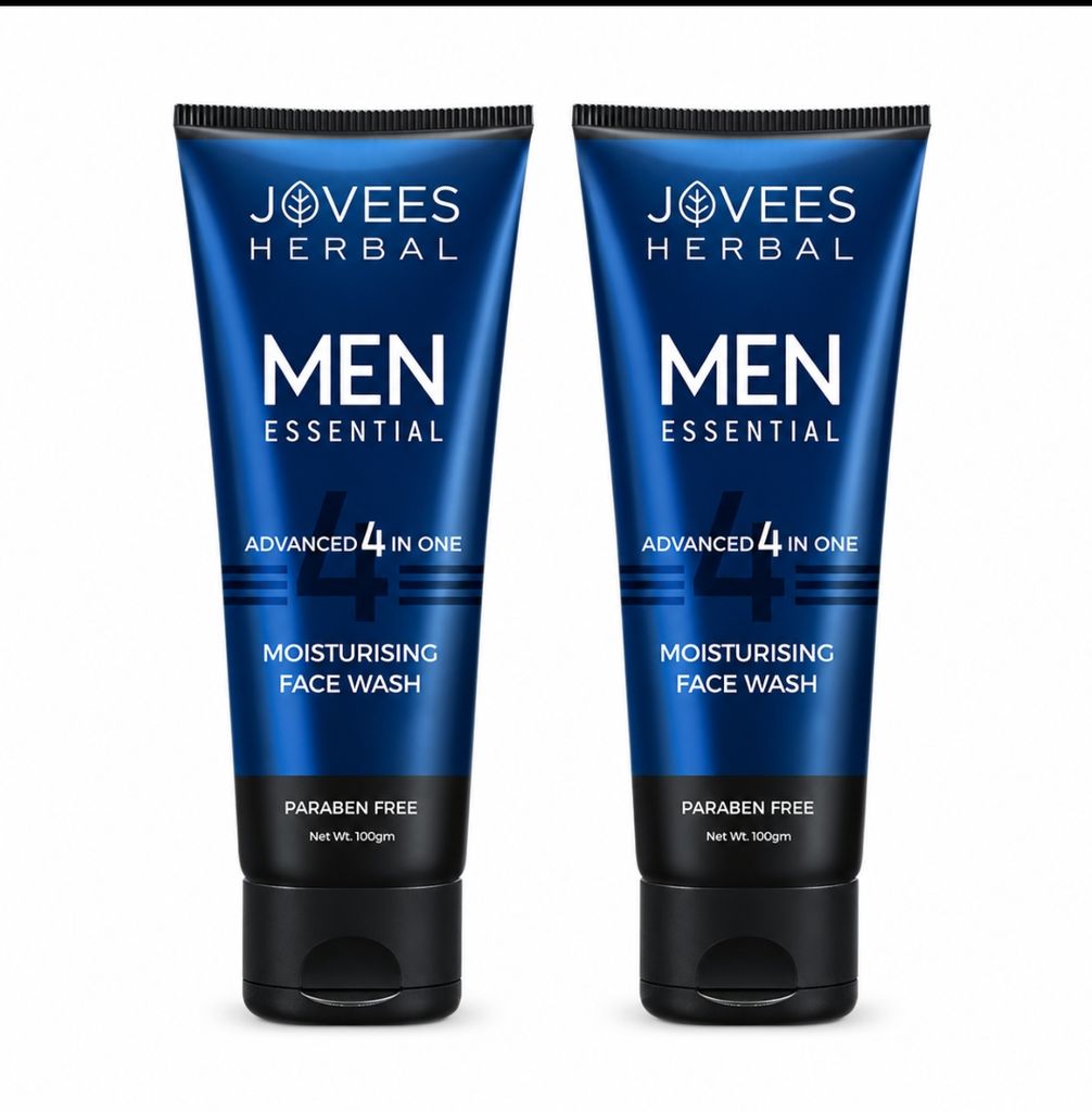 Jovees Men's Essential Advanced 4 in 1 Moisturizing Face Wash ||COMBO OF 2 PCS( EACH 100ML)- view 2