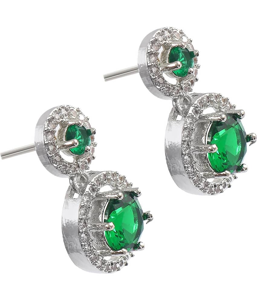 Jewar Mandi - Pink Drop Earrings ( Pack of 1 ) view 2