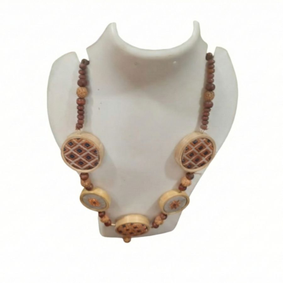 Handcrafted Tribal Beadwork Necklace view 2
