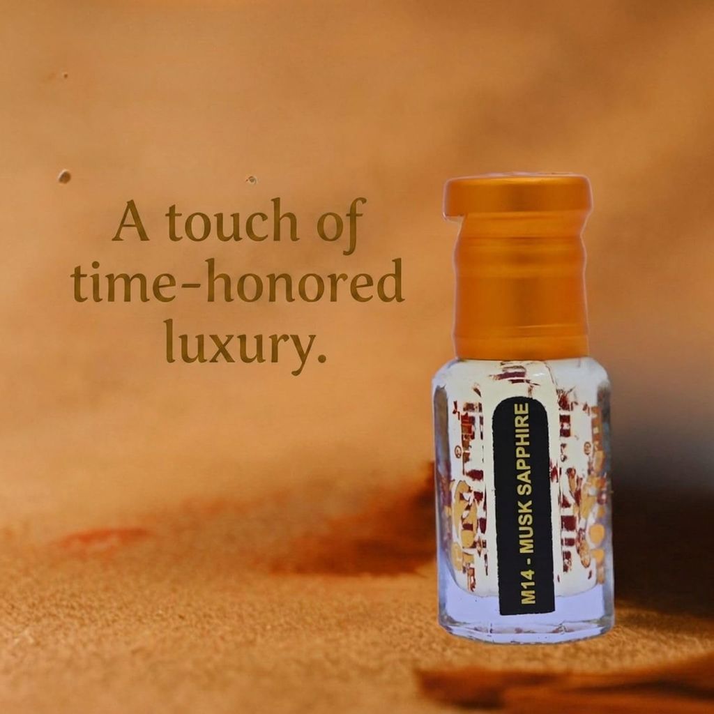 alNaqi Musk-Sapphire 12ml - Luxury White Musk Oil, Alcohol Free, safi-Scent, Original Arabian Attar, Long Lasting Clean Fragrance view 2