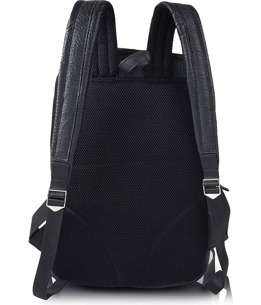 CIMONI Backpack Pure Leather Set of 1 ( Black ) view 2