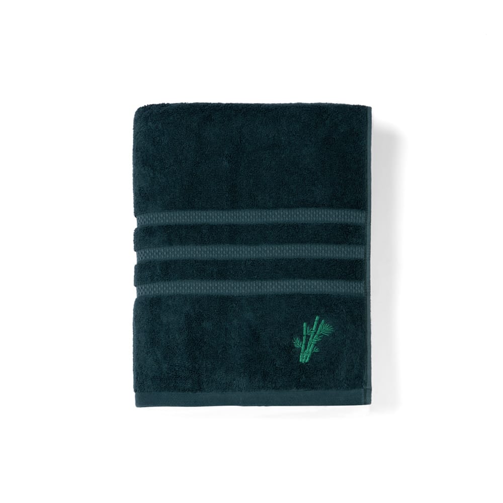 Feather & Spun Bamboo Cotton Bath Towel | Lavender Fragrance | Oeko-TEX® Standard 100 | Anti Microbial | Fade Resistant | Double Needle Stitch | 600 GSM - 76 cms x 137 cms view 2