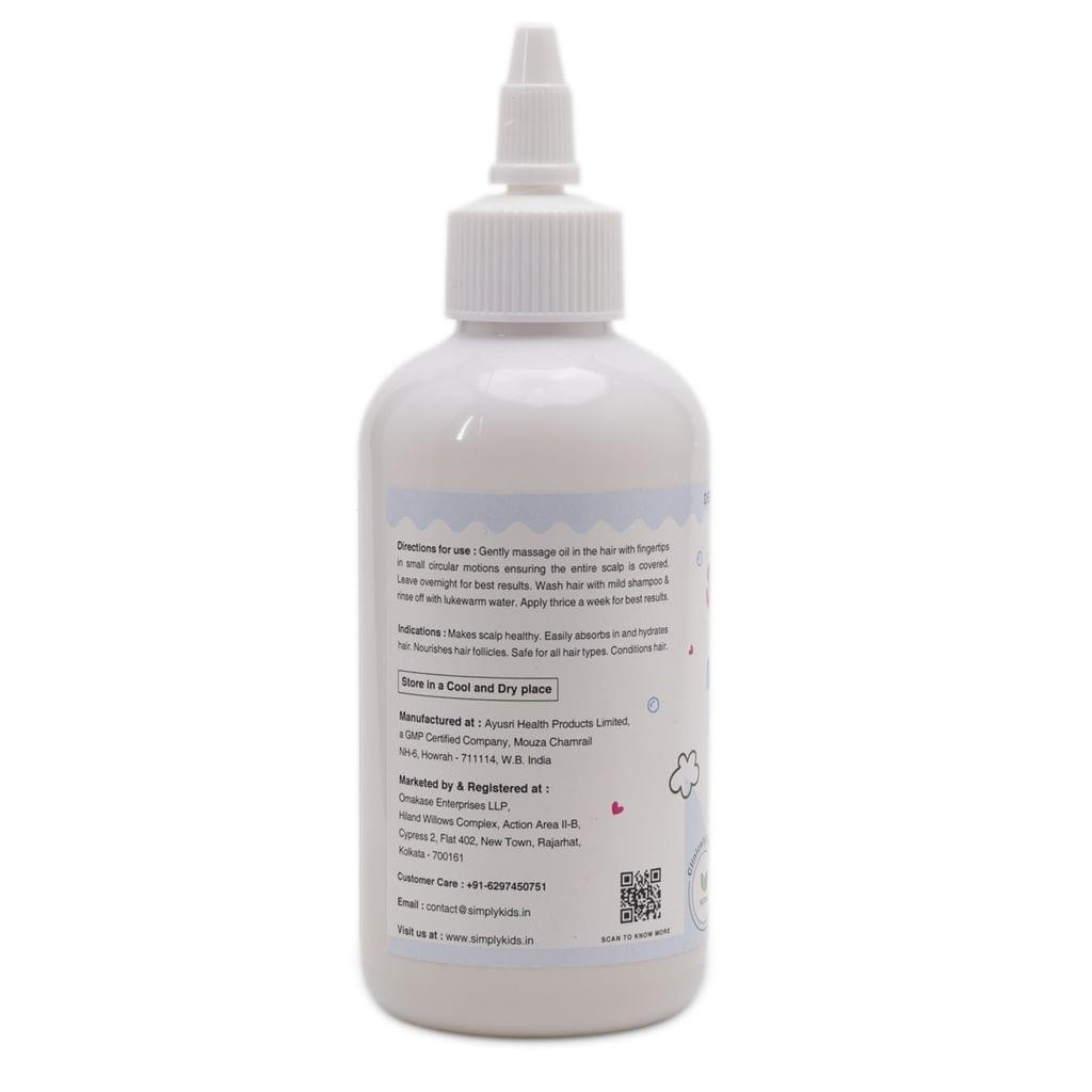 Simply Kids Hair Oil for 4-12 Years | pH Balanced, Efficacy Proven | Strengthens, Hydrates & Protects | Natural Vitamins & Minerals | Clinically Tested | Safe for All Hair Types | 175ml view 2