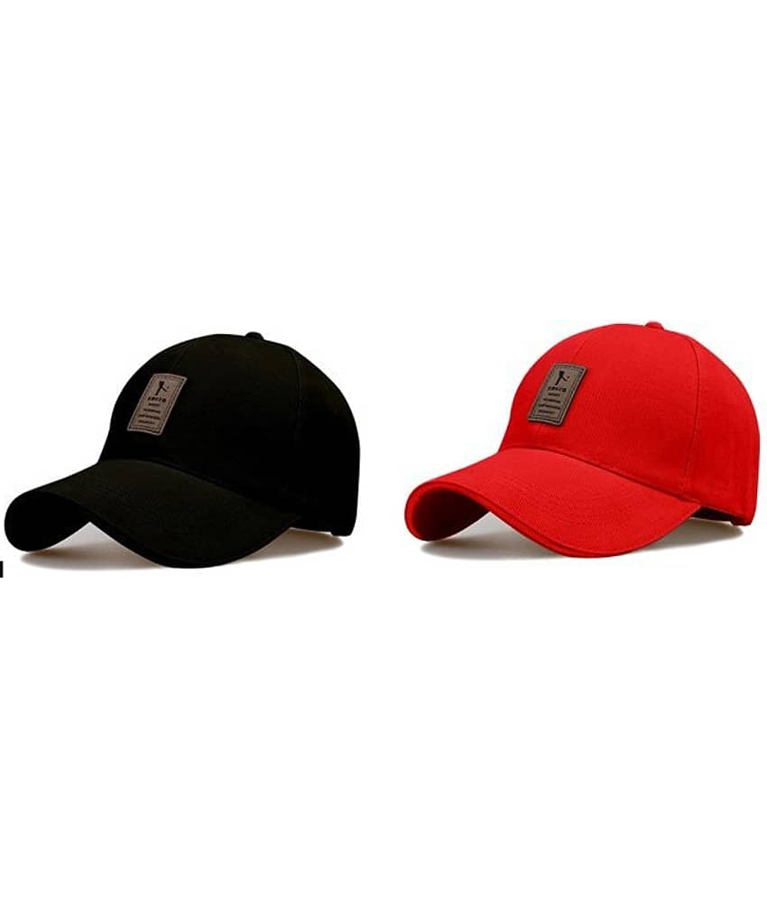 Bolax Multicolor Cotton Women's Cap ( Pack of 2 )