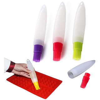 kudos 1 PC SILICONE BAKING BRUSHS LIQUID OIL PEN CAKE BUTTER BREAD PASTRY BRUSH BAKING TOOL BBQ UTENSIL SAFETY BASTING BRUSH view 2