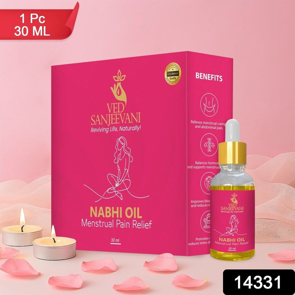 Ved Sanjeevani Nabhi Oil for Menstrual Pain Relief (30ML / 1 Pc) view 2