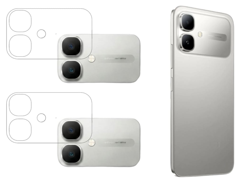 ISAAK Back Camera Lens Protector compatible for Infinix Smart 20 (Pack of 2)