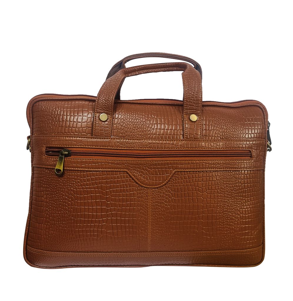 Genuine Leather FHS Laptop Bag For Men & Womens view 2