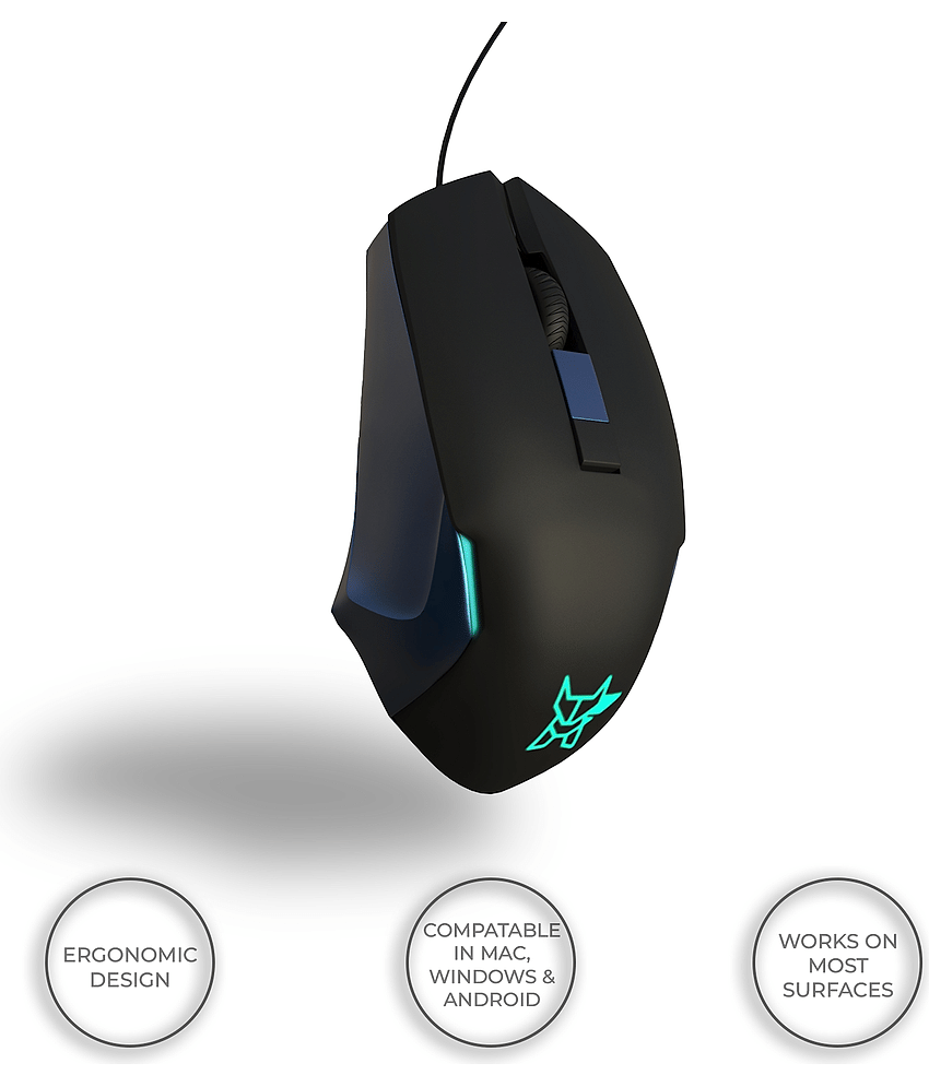 Arctic Fox 3600 DPI USB Gaming Wired Mouse view 2