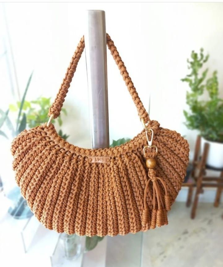 Handmade Crochet Handbag view 2